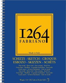 Resim Fabriano 1264 Sketch Paper Eskiz Çizim Defteri 90 G A4 120 Yp Ya 