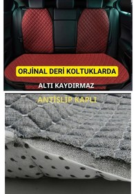 Resim Mercedes Cl W216 2006-2013 Tkterletmez Kaymaz Keten Oto Minder Kılıf Komple Set 7 Parça Kırmızı Ön Ve Arka 