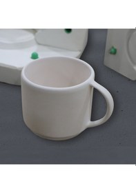 Resim Trend Kupa Alçı Kalıbı - Sanatsal Seri El Yapımı Modern Kupa Ka 