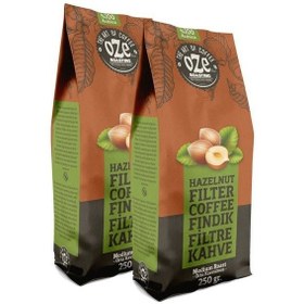 Resim Oze Fındık Aromalı Filtre Kahve 2'li 250G French Press 