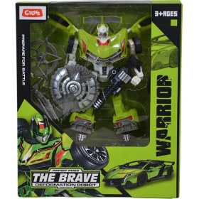 Resim Ctoys Warrıor The Brave Deformatıon Robot Yeşil HF9389AB 