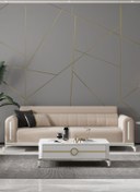 Resim SANDALİE Bella Gold Üçlü Salon&oturma Odası Kanepe - Krem 