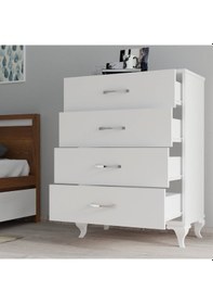 Resim Moxen S1 Şifonyer Beyaz 