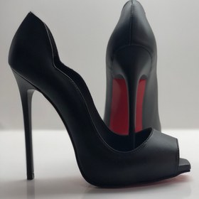 Resim HAYYSHOES Stiletto Gizli Platformlu Kare Burun Love Topuklu Ayakkabı 