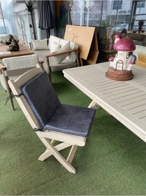 Resim Mc.pierobaby Sandalye Minderi, Sırtlıklı Plastik Sandalye Ahşap Ve Mobilya Koltuk Minderi 40x40x5cm Mavi 