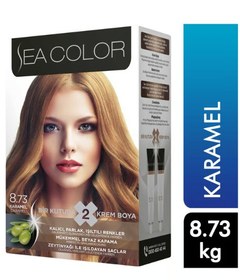 Resim SEA COLOR SAÇ BOYASI 8.73 KARAMEL 