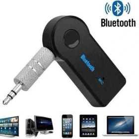 Resim TE Dükkan Buğz Yeni Nesil Bluetooth Aux Araç Kiti Siyah Tv Tablet Telefon Araç Araba 