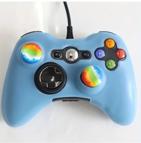Resim Willowhaven Xahpower Xbox 360 Sky Blue Yumuşak Kaymaz Kılıf Ve 2 Parmak Tutacağı 
