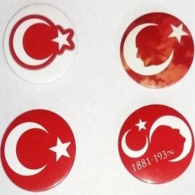 Resim Hediye Panayırı Seri 1Türk Bayrağı Rozetleri 20'li 