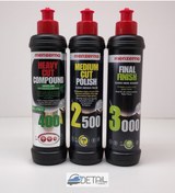Resim Menzerna Yeşil 400 2500 3000 Pasta Hare Boya Koruma Seti 250 ML 