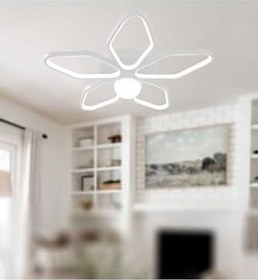 Resim TT AYDINLATMA TT337-BY TT Aydınlatma 3 Renk Modüllü Toplu Mat Beyaz Plafonyer Led Avize Beyaz 