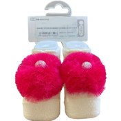 Resim Bibaby Ponpon Bebek Çorabı 68337 Fuşya 