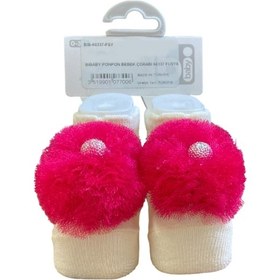 Resim Bibaby Ponpon Bebek Çorabı 68337 Fuşya 