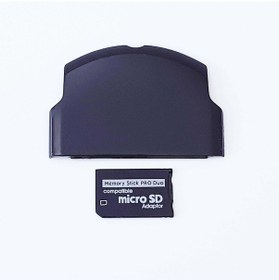 Resim Psp Slim Kapak Ve Memory Stick Pro Duo Adaptör Mikro Sd Dönüştürücü Psp Kapak 2000 3000 