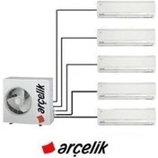 Resim Arçelik ZM30105-99999 30000 BTU 1 Dış + 5 İç Ünite (9+9+9+9+9) Duvar Tipi Multi Inverter Klima 