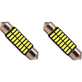 Resim 36mm Beyaz 16 Smd Sofit Oto Led Ampulü 
