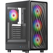 Resim Powerboost Pb-a5065b 650w 80+ Bronz Usb 3.2 Argb Eatx Mid Tower Siyah Kasa 