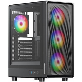 Resim Powerboost Pb-a5065b 650w 80+ Bronz Usb 3.2 Argb Eatx Mid Tower Siyah Kasa 