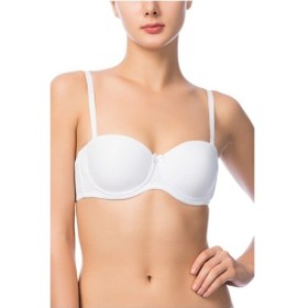 Resim Desteksiz Straplez Kadın Sütyen Beyaz 3510 001 