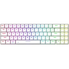 Resim Dareu EK871GTR - Kablosuz Mekanik Oyuncu Klavyesi-Trıp-Mode (Bt+2.4g+Kablolu ) - Hotswap - Rgb - Red Switch-Beyaz 