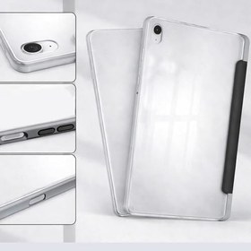 Resim Coverzone Samsung Galaxy Tab S8 Plus ile uyumlu Tablet Kılıfı Şeffaf Arka Kapak Smart Cover Katlanabilir Standlı Kalem Yuvalı Darbe Emici Koruyucu Tablet Kılıfı Akıllı Uyku Özellikli Mavi 