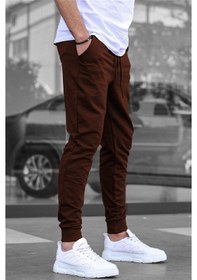 Resim Madmext Kahverengi Paçası Lastikli Erkek Eşofman 4821-kahverengi Kahverengi 