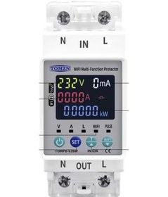 Resim Tomzn 63A Wifi Özellikli Devrim Kaçak Akım -Yüksek Voltaj ve Akım Koruyucu Röle 