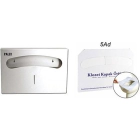 Resim Klozet Kapak Örütüsü 5 Paket 1250 Adet+palex Çelik Klozet Örtü Dispenseri-3802-2 