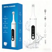 Resim Diş Parlatıcı, Şarj Edilebilir Diş Beyazlatma Seti, Diş Temizleme ve Beyazlatma için, 6 Fırça Başlığı, LED Işık, Ev Kullanımı için Pratik Kişisel Bakım Seti (Beyaz) 