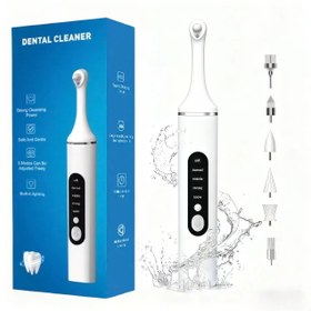 Resim Diş Parlatıcı, Şarj Edilebilir Diş Beyazlatma Seti, Diş Temizleme ve Beyazlatma için, 6 Fırça Başlığı, LED Işık, Ev Kullanımı için Pratik Kişisel Bakım Seti (Beyaz) 