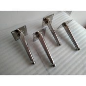 Resim DEMONTEPARK 4 Adet-15 Cm-kanepe Ayağı, Tv Ünitesi Ayağı, Baza Ayağı ( Yanlara 10 Derece Açılı Metal Ayak) 
