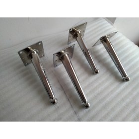 Resim DEMONTEPARK 4 Adet-15 Cm-kanepe Ayağı, Tv Ünitesi Ayağı, Baza Ayağı ( Yanlara 10 Derece Açılı Metal Ayak) 
