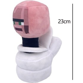 Resim 12 Adet Skibidi Tuvalet Peluş Oyuncak Yeni Skibidi Doldurulmuş Oyuncak Skibidi Deeppink Deeppink 