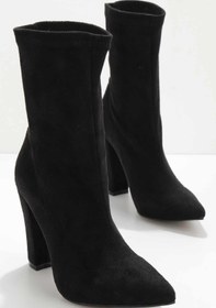 Resim Bambi Siyah Süet Kadin Bot & Bootie K02894481002 