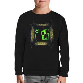 Resim Minecraft 5 Siyah Çocuk Sweatshirt 