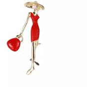 Resim Purple Adv Hema Red Woman Broş 
