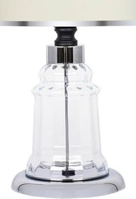 Resim MİNİMAL E-TİCARET & BİLGİ TEKNOLOJİLERİ Baroque Silver Cam Abajur 