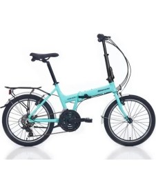 Resim Bianchi Bıanchı Adhoc Katlanır Bisiklet 380H V 20 Jant 21 Vites Gn Celeste Siyah 