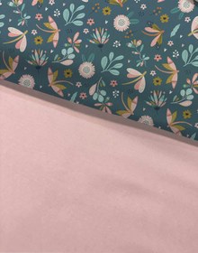 Resim Evmila Minik Çiçekler Desenli Nevresim Takımı - 160x220cm Nevresim +50x70cm Yastık Kılıfı+90x190cm Çarşaf 