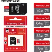 Resim Kırmızı Beyaz Gri TF Kart, Akıllı Telefonlar, Tabletler, Kameralar, Oyun Konsolları, Araç Kamera vb. için Güvenilir Performans için 8GB, 32GB ve 100GB Kapasite Seçenekleriyle Yüksek Hızlı 10 Seviye U3 Micro SD Kart 