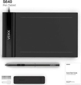 Resim S640 6 x 4" 8192 Levels 5080 LPI Grafik Tablet + Kalem 