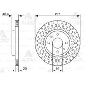 Resim Fren Dıskı Albea 03-07 / Doblo I 01-10 / Tempra 2.0 90-96 / Tıpo 2.0 90-96 / Ön Havalı 257-4 Bsh-0986479w68 
