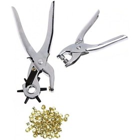 Resim Skygo Kemer Delme ve Perçin Pensesi Ikli Set Deri Plastik Delici 