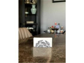 Resim The Mia Peçetelik Beyaz 16 x 8 cm - Banana Palm 