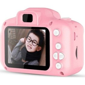 Resim Doxal Çocuk Pembe Mini Hd 1080p Dijital Fotoğraf Makinesi Cmr9 