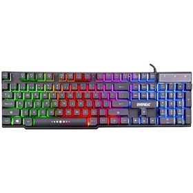 Resim Everest KB-X88 Blast USB RGB Gökkuşağı Aydınlatmalı Q Siyah Oyuncu Klavyesi 