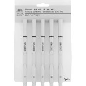 Resim Winsor & Newton Ince Çizim Kalemi Siyah Karışık Set 