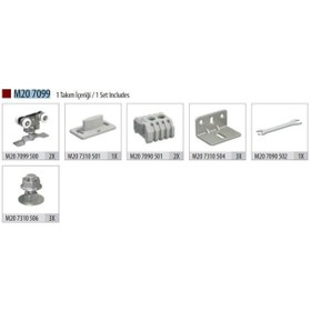 Resim Albatur 80 Kg Rulmanlı Sürme Kapı Mekanizması (ALB-M20 7099) 