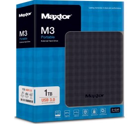 Resim Maxtor M3 1TB 2,5'' USB 3.0 Taşınabilir Disk STSHX-M101TCBM 
