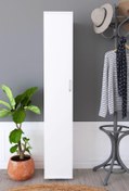 Resim Kzy Mobilya 6 Bölmeli Tek Kapaklı Çok Amaçlı Dolap - Beyaz 